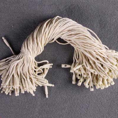 China 500pcs/lot Viable,Beige/White 8 Inch Cotton Strings For Swing Tag Strings Ball Lock Apparel Polyester Polyester Strings for sale