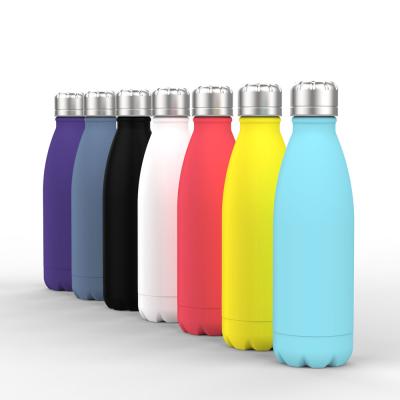 China Viable Stainless Steel Vacuum Water Bottle Sports Bottle Cola Bottle Vial With Matte Color for sale