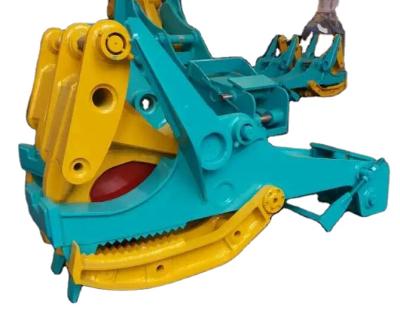 China All Clamp Alligator Brand Excavator Mechanical Type Wood Saw Cutter For 8 Ton Excavator for sale