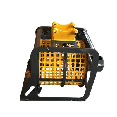 China Building Material Stores Rotary Rotating Mini Excavator Skeleton Surveying Bucket for sale