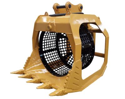 China EXCAVATOR OR LOADER WORLD Excavator Hydraulic Rotary Small Screening Bucket MSB02 for sale