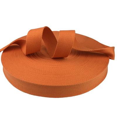 China Factory direct sales of high-quality cotton webbings 32mm orange thick cotton webbings can be customized for sale