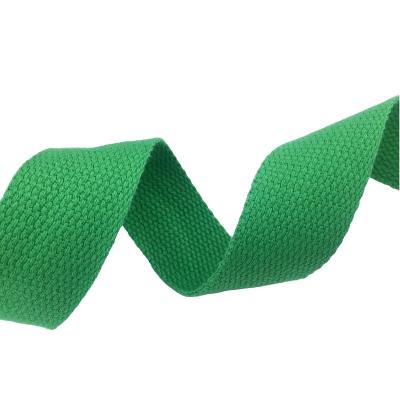 China Hot sell factory price cotton webbing 20mm 25mm 32mm 38mm 50mm soft cotton webbing braided woven cotton tape for sale