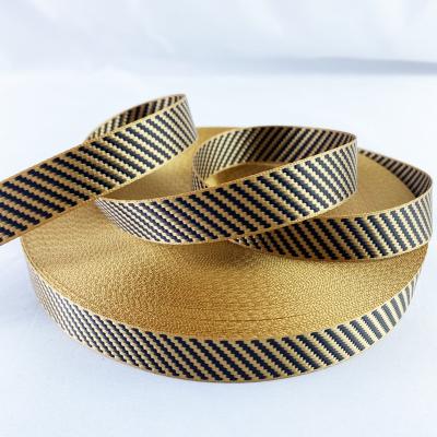 China Custom jacquard nylon webbing small size 20mm pattern color polyester webbing for sale