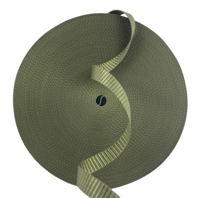 China 1 Inch Green Military Nylon/Polyseter Webbing Strapping For Gift Wrapping/box Packaging for sale