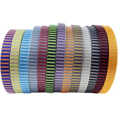 China Wholesale Decorative High Tencity 20mm Polyester Webbing Belt / Strap for sale