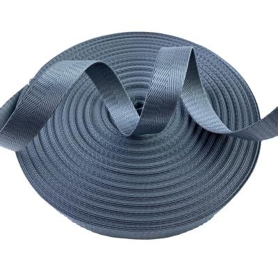 China Factory Price Herringbone 100% Nylon Webbing Seat Belt charcoal grey Color Small Moq Polyester Seat Belt 2'' Webbing Strap for sale