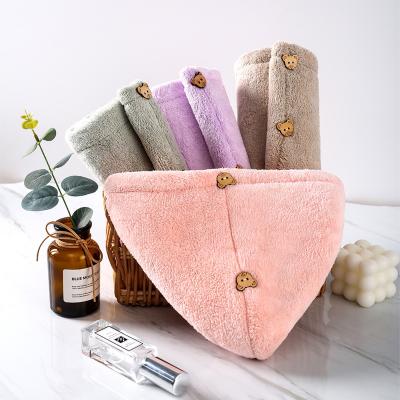 China Soft Skin Friendly Thickened QUICK DRY Microfiber Wrap Hair Drying Towel for sale