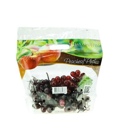 China High Quality Moisture Proof Plastic Fruit Vegetable Bags Hold Fresh Fruit Pouch With Vent Holes for sale