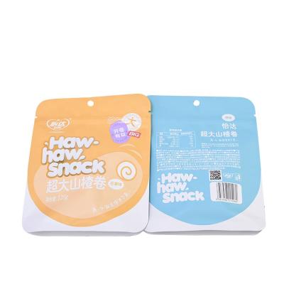 China Custom printed moisture proof matte pouch standup zipper snack top food packaging for candy cookies dried fruit for sale