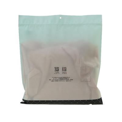 China Competitive Price Moisture Proof Custom Frosted Ziplock Bag For Clothing With Air Vent for sale