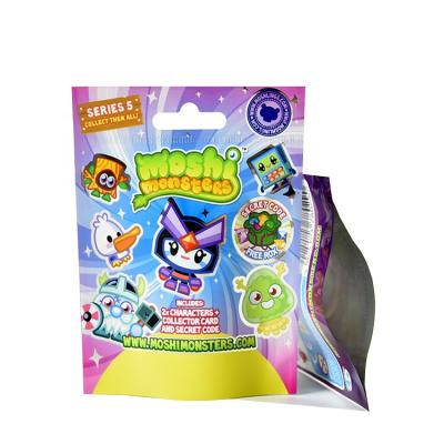 China Customized Printing Design Three Seal Pockets Aluminum Foil Kid Toy Moisture Proof Side Accessories Packaging Bags for sale