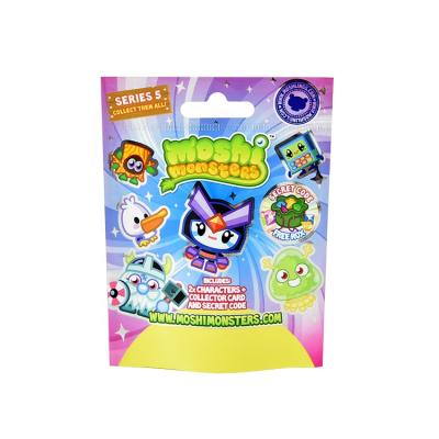 China Mylar Toy Moisture Proof Packaging Pouch Matte Finish 3 Side Sealed Flat Plastic Package With Handle For Gift for sale