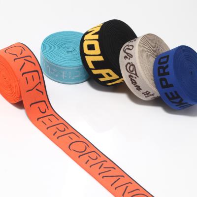 China Custom Printed Brand Elastic 4CM Logo Elastic Band Custom Made For Sports Underwear for sale