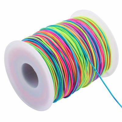 China DIY Polyester Elastic Rope 3 Colored Round Elastic Waist Elastic Polyester Rubber Cord for sale