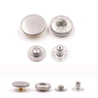 China Sustainable Wholesale Iron Stainless Steel Classic 4 Part Snap Fastener Brass Knob With Custom Logo for sale