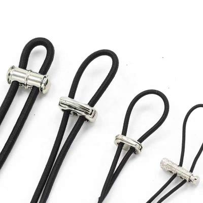 China Metallization Color Rope Lock Stopper Buckle Decorative And Nickel Free Alloy Spring for sale