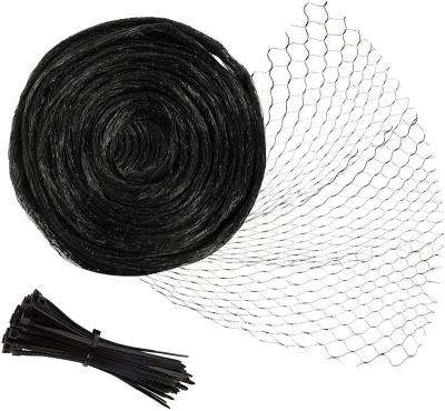 China 13.1Ft x 32.8Ft Reusable Poultry Netting Bird Repeller Netting Kit Green Net Anti Birds for sale