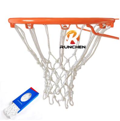 China Polyester 5mm Hooks 175g 12 Red Blue White Polyester Basketball Net On Sale for sale