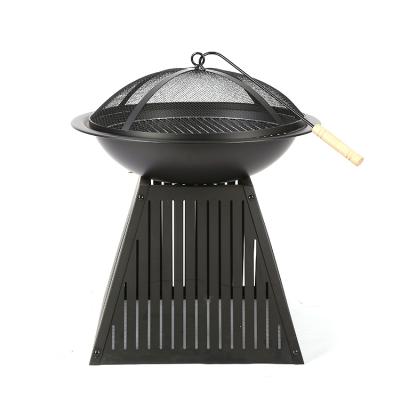 China Easily Assembled Corten Steel Fire Pits GRILL Outdoor Black Easy Clean Barbecue Grill for sale