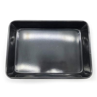 China Steel Cheese Pan Bakeware Baking Tray Dustproof Rectangular Non Stick Cake Biscuit for sale