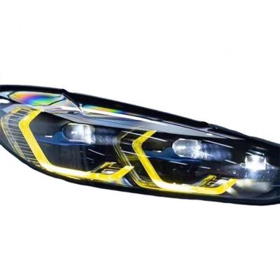 China Lemon Yellow DRL LED Modules Board Set For BMW M3 G80 M4 G82 Laser Headlight Car Accessories for sale