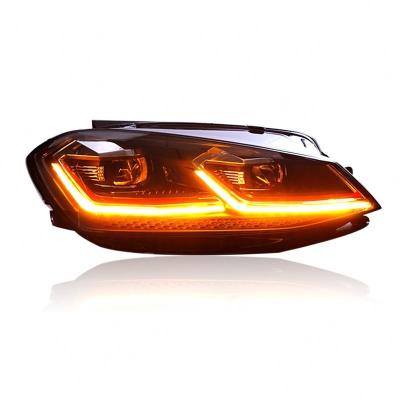 China Farol modificado para 2013-2016 VW Golf 7 Xenon HID Car LED DRL Facelift Version à venda