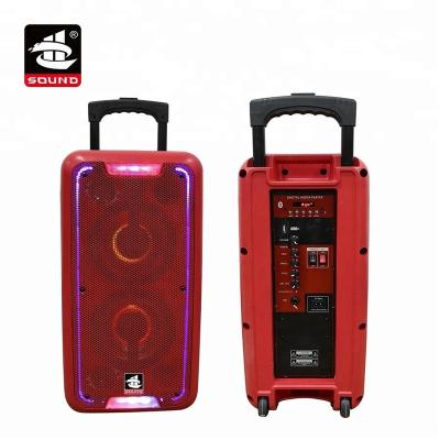 China Yes PS-7726GW-60 (LED) Portable Rechargeable Powered DJ With Led Trolley PA System Light Speaker for sale