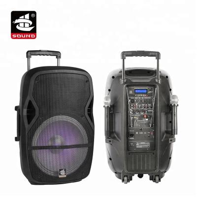 China Yes PS-3215BT-IWB 15 Inch Outdoor Drum Party DJ BT Cart Speaker (RGB) for sale