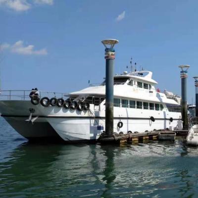 China Used passenger boat 27m fiberglass catamaran 74seats passenger boat for sale for sale