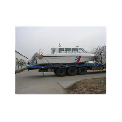 China 7.6m Fiberglass Half Cabin Fiberglass Fast Patrol Boat Model For Sale for sale