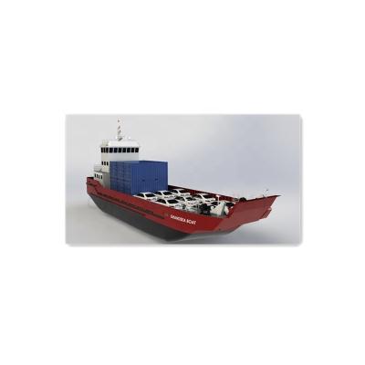 China Small Grandsea 36m Steel Hull River Ro-Ro Container Barge For Sale for sale