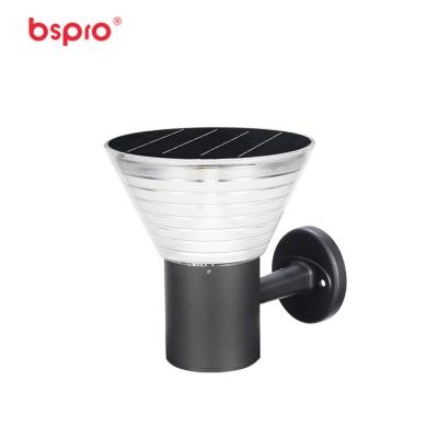 China Tempered Glass Bspro Led Solar Wall Light Security Light Outdoor Wall Lights Wall Mounted for sale