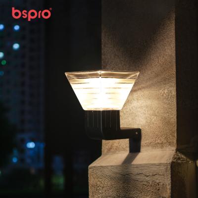 China Garden Bspro Greeting Bollard Post Ground Waterproof Landscape Decorative Lighting Colorize Outdoor Yard Decoration Solar Garden Light for sale