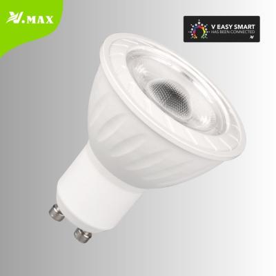 China Modern Voice Control VMAX Smart Wifi Housing 5W Led Spotlight Change Head COB and SMD Dimmable GU5.3 MR16 GU10 Led Spot Light for sale