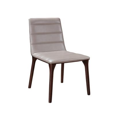 China Removable Cover Modern Restaurant Room Furniture Upholstered Saddle Leather Dining Chair for sale