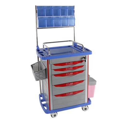 China Contemporary High Quality Medical Anesthesia Trolley Machine Hospital Medical Emergency Trolley for sale