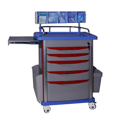 China Contemporary Hospital Ward Room Equipment Newest Anesthesia Trolley / Medical Trolley / Handcart for sale