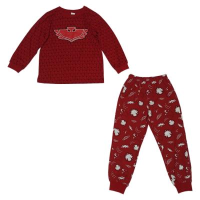 China 2021 China factory direct sales hot sale breathable long sleeve two-piece pajamas boys and girls pajamas set for sale