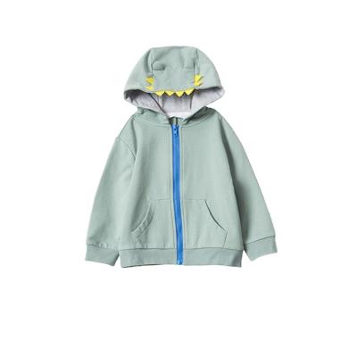 China 2021 Boys Spring Hooded Children's Fashion Coat Mosaic Contrast Fabric and Autumn New Baby Children's Jacket for sale