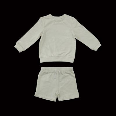 China Printed Boys Breathable Pajamas Pattern Custom Pure White Pajamas Children's Suit for sale