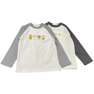 China Latest Logo European Children Clothes Cute Casual Custom Long Sleeve Fashion T-Shirt for sale