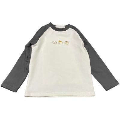 China Casual Custom Full Sleeve T-Shirt Basic 100% Plain Tees 1 Year Old Baby Cotton T Shirt for sale