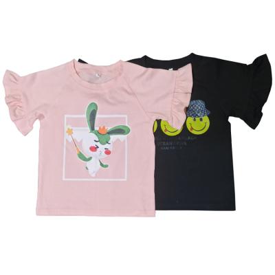 China Wholesale Matching 100% Cotton Parent Child Short Sleeve Summer New Arrival Cartoon Print T-shirt for sale