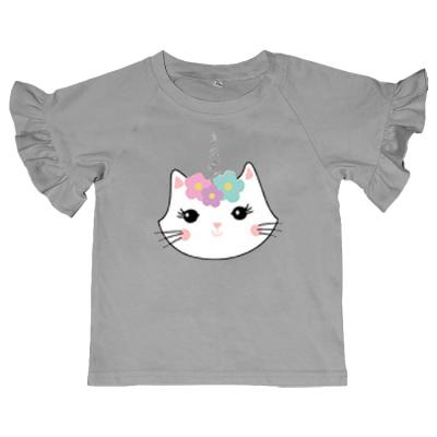 China New fashion short sleeve baby T-shirts children clothes cotton breath sleeve printing summer white T-shirt for sale