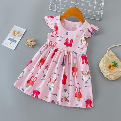 China Breathable BABY CLOTHES FOR SUMMER GILR 100%COTTON DRESS GILR AND1-10YEARS for sale