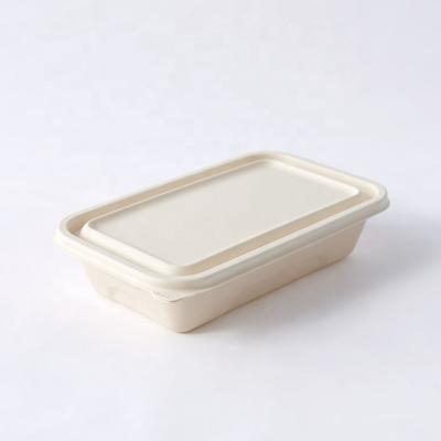 China Sustainable Food Packing Cornstarch Eco Friendly Disposable Food Containers Lunch Box In Stock for sale