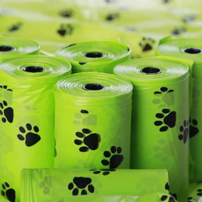 China Eco Friendly Eco Friendly Compostable Cornstarch Waste Bags Waste Bags Custom Printed Biodegradable PLA Dog Poop Bags for sale