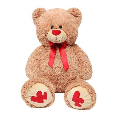 China Plush Loving Giant Teddy Bear Stuffed Plush Valentines Christmas Soft Cuddly Bear Toys for sale