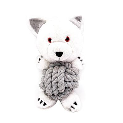 China Sustainable Wolf Design Sniffling Smart Plush Pet IQ Smart Toy Dog Puzzle Toys, Eco Friendly Pet Toys for sale